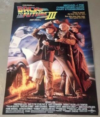 Back To The Future Part 3 1990 Movie Theater Lobby Standee Display