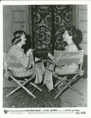 Joan Crawford Bette Davis Vintage Candid What Ever Happened To Baby Jane Photo