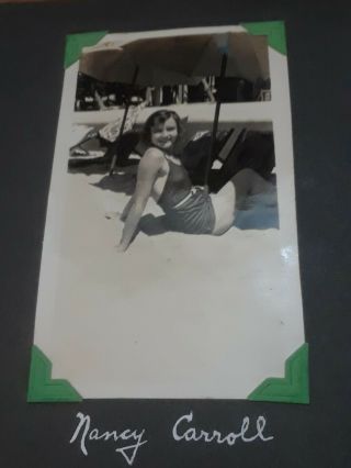 Vintage Photo Actress Nancy Carroll Hawaii Beach