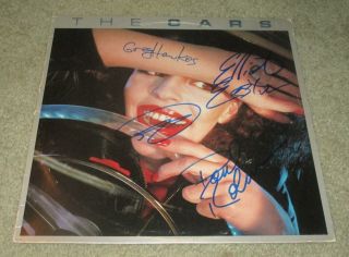 The Cars Signed (self Titled) Record Cover Autographed By 4 Ric Ocasek,  3 (proof)