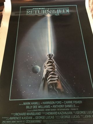 Star Wars “return Of The Jedi” Movie Poster - 1983 27x41