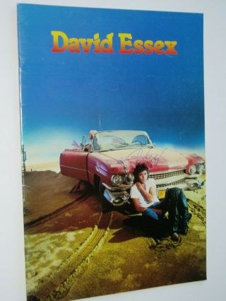 David Essex Programme. .  1980.  Signature On Cover David Essex