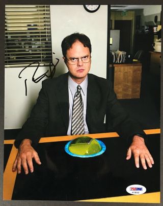 Rainn Wilson Signed 8x10 Photo Autograph Psa Dna The Office Dwight