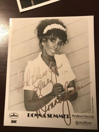 Donna Summer She Hard For The Money - Photo Signed 8x11