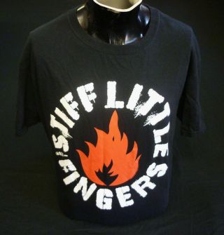 Stiff Little Fingers Flame Logo T Shirt Size Xl