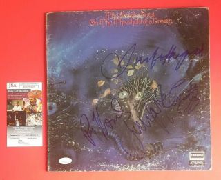 The Moody Blues X4 Signed " On The Threshold Of A Dream " Lp Album With Jsa