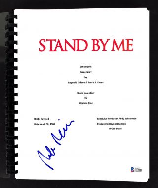 Rob Reiner Authentic Signed Stand By Me Movie Script Autographed Bas H60022