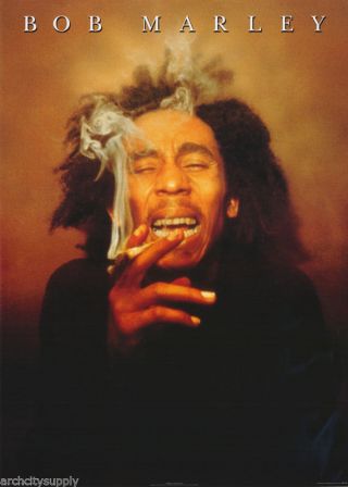 Poster - Reggae - Bob Marley - Smoking - Pr3190 Lw17 R