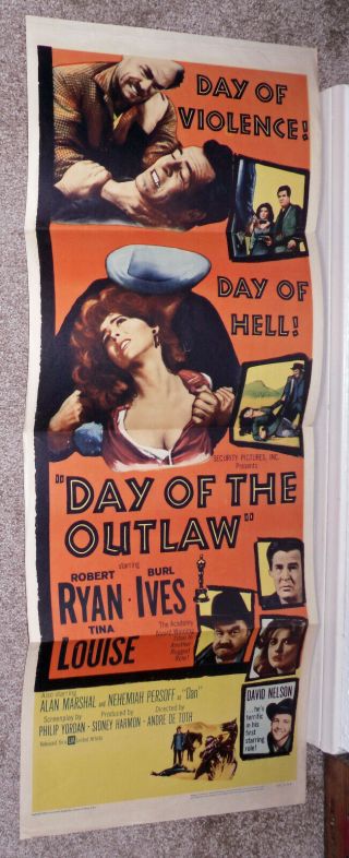 Day Of The Outlaw 1959 14x36 Movie Poster Tina Louise/robert Ryan