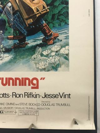 SILENT RUNNING Movie Poster (VeryGood, ) 30X40 1972 Sci - Fi Robot by Akimoto 6286 4