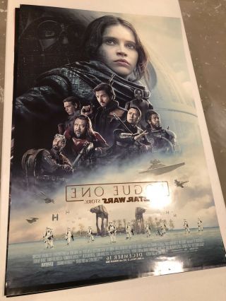 Rogue One A Star Wars Story 2016 Double Sided 27x40 Us Movie Poster