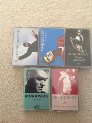 Morrissey (the Smiths) Cassettes X5 Your Arsenal,  Etc.