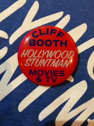Quentin Tarantino Memorabilia Once Upon A Time In Hollywood Cliff Booth Pin
