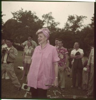 Lucille Ball Rare Candid 2.  25 X 2.  25 Transparency 1950 