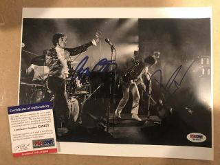 The Who Psa Signed Roger Daltry & Pete Townshend Band Photo Rock Roll Hof Legend