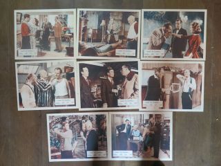 School For Scoundrels 1960 British Film Lobby Card Set X 8 Terry Thomas Comedy