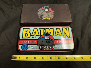 Batman Collectors Fossil Watch Limited Edition 1994 Dc Comics