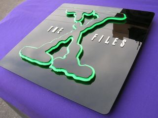 X - Files 3d Art Sign Display Movies 3 - D Zombie Ufo Aliens War Demon Bigfoot