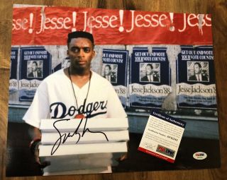 Spike Lee Signed Autographed 11x14 Photo Do The Right Thing Dodgers Psa/dna
