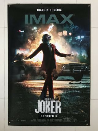 Ultra Rare Joker | Ds Movie Poster 27x40 | Joaquin Phoenix 2019 Imax