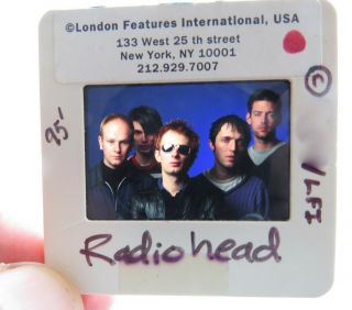 Radiohead 35mm Slide Negative - Uk & Us Archives - Rare Promo Vintage