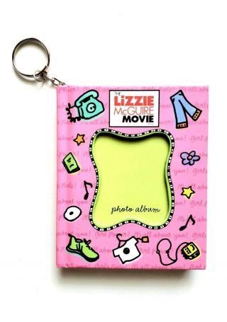 Rare 2003 The Lizzie Mcguire Movie Promo Keychain - Hilary Duff Photo Album