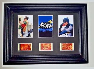 Batman Tos Framed Trio Movie Film Cell Memorabilia - Complements Dvd Poster Tv