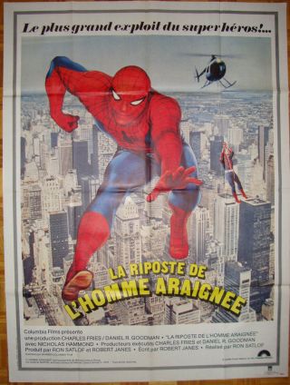 Spider - Man Strikes Back - Ron Satlof - Marvel - Comics - N.  Hammond - French (47x63 Inch)