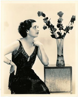 Kay Francis 1930s Fashionable Art Deco Glamour Photograph E.  R.  Richee