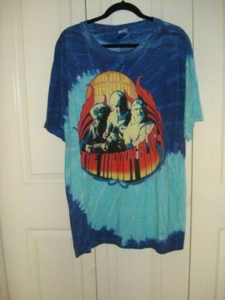 The Moody Blues Heart And Soul Took Control Tie Dye Blue T Shirt Pre Shrunk