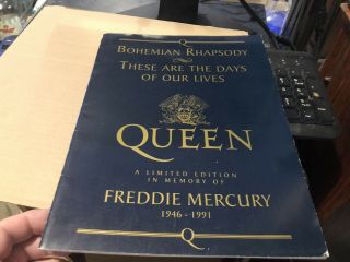 Queen Bohemian Rhapsody Limited Edition Song Book