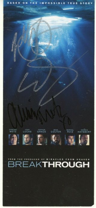Chrissy Metz,  2 Authentic Hand - Signed " Breakthrough " Premiere Ticket