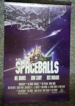 Spaceballs 1987 Mel Brooks John Candy Rick Moranis One Sheet Poster