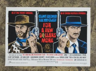 For A Few Dollars More Movie Poster Silkscreen Signed Stainboy Mondo Eastwood