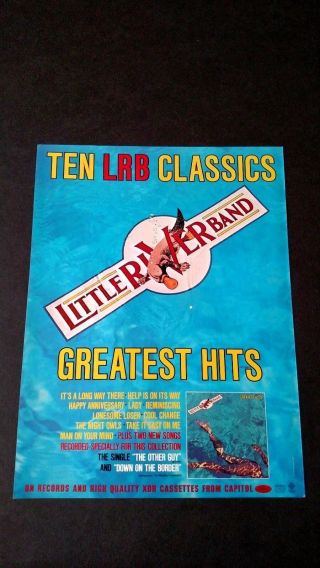Little River Band Ten Classics (1982) Rare Print Promo Poster Ad