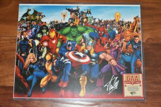 Marvil Photo Poster 11 X 14 Signed By Stan Lee Comes With