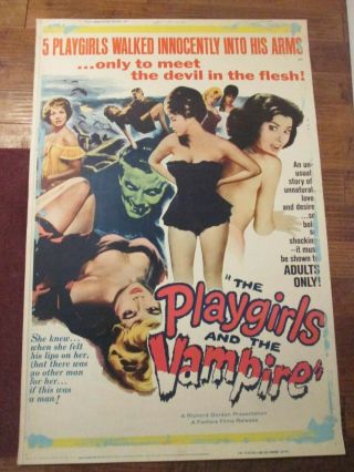Playgirls And The Vampire - Rolled 40 X 60 Movie Poster