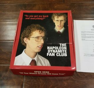 Rare Napoleon Dynamite Fan Club Promo Framed Photo And Box