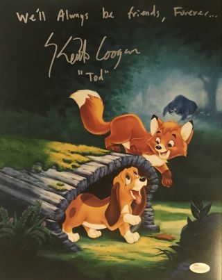 Keith Coogan Signed Tod Fox And The Hound 11x14 Disney Jsa Witness 3
