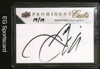 2010 Upper Deck Prominent Cut Autograph David Copperfield (19/19) Great Magician
