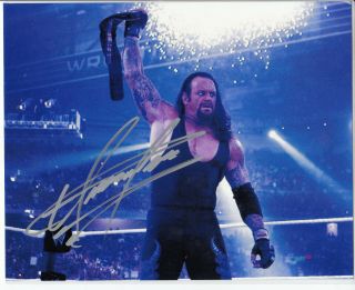 Mark William Calaway Wwe The Undertaker Signed Auto Autograph 8 " X10 " Photo