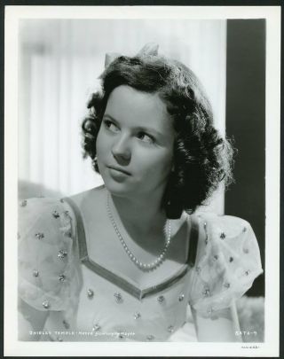 Shirley Temple As Young Teen Vintage 1940s Mgm Portrait Photo