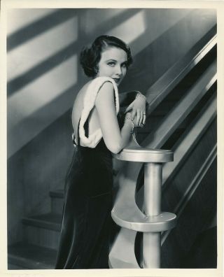 Mary Brian Vintage 1930s Schafer Art Deco Studio Portrait Photo