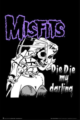 Misfits - Die Die My Darling Poster - 24x36 Music Band 4055