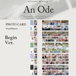 Seventeen - 3rd Album An Ode Begin Ver.  Photo Card