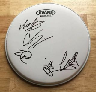 Beartooth Signed 10 " Drumhead Band Autographed X5 Caleb Shomo - Metalcore Rare