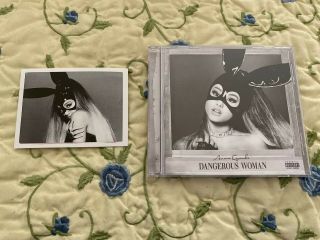 Ariana Grande Dangerous Woman Signed Postcard with CD 2