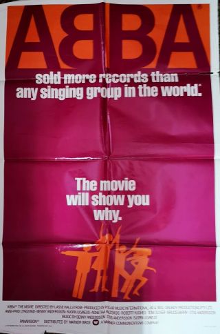 Abba The Movie - 1977,  27 In By 41 In One Sheet Movie Poster P01
