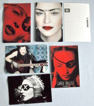 Madonna Madame X 5 Promo Postcards Set 2 Medellin,  Crave,  I Rise,  God Control