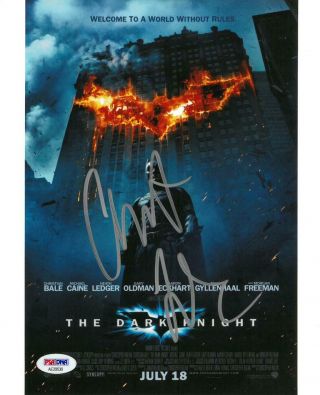 Christian Bale Signed The Dark Knight Autographed 8x10 Photo Psa/dna Ae29530